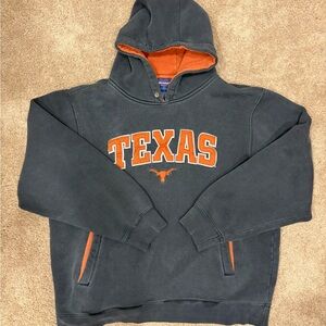 VTG Champs Sports Texas Longhorns Hoodie Sweatshirt Mens Large Orange Trim 90s